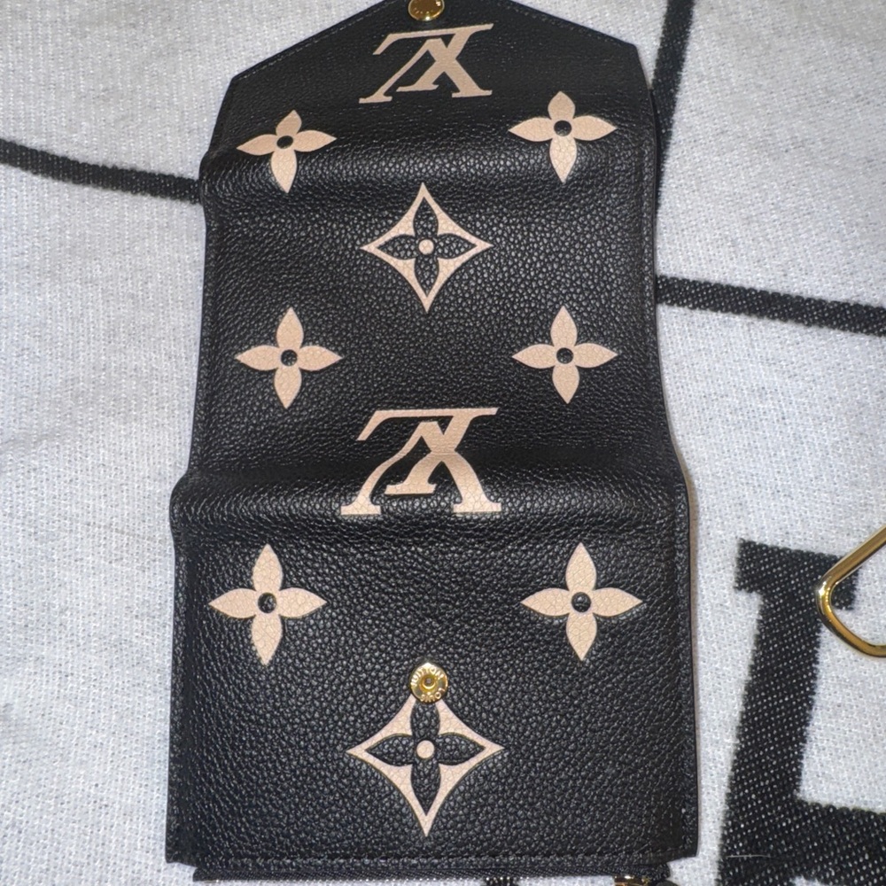 Louis Vuitton Black and Gold Wallet